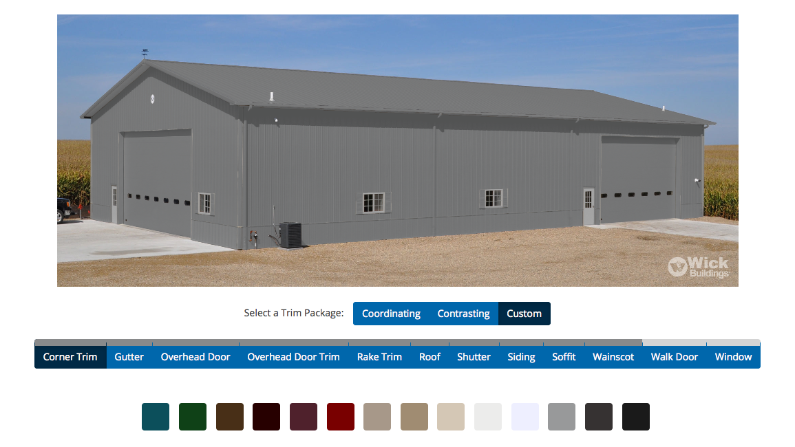 Select your building color as a part of your building design process.